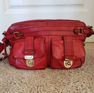 Hayden Harnett Handbag Red Leather